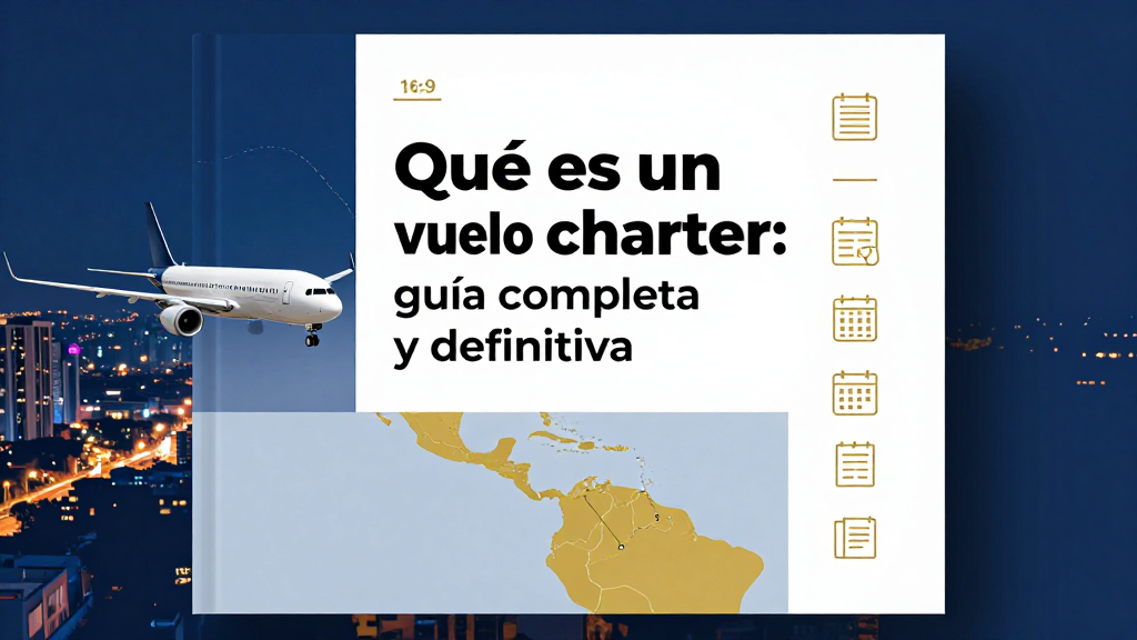 Qué es un vuelo charter: guía completa y definitiva